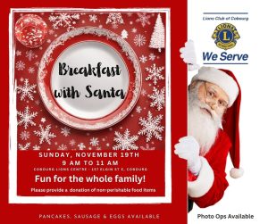 breakfast with santa poster
